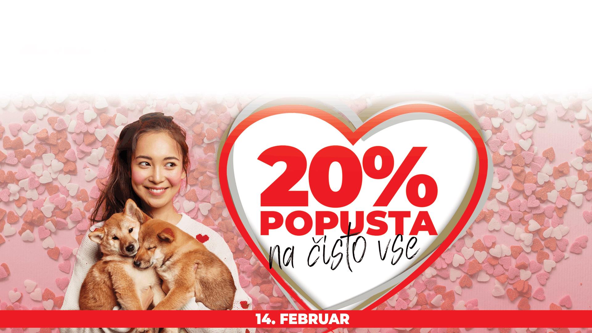 20% POPUSTA NA ČISTO VSE