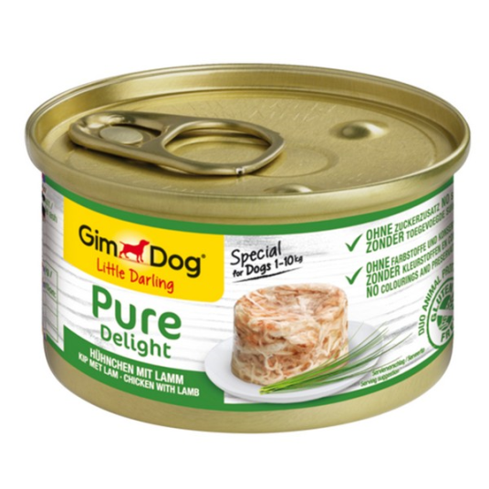 GIMDOG-Little Darling PURE DELIGHT CHICKEN WITH LAMB 150G (18)