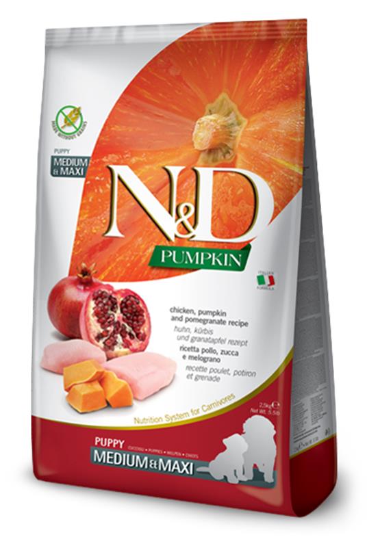 N&D GF PM Dog Chicken&Pomegranate Adult MD&MX 2,5kg