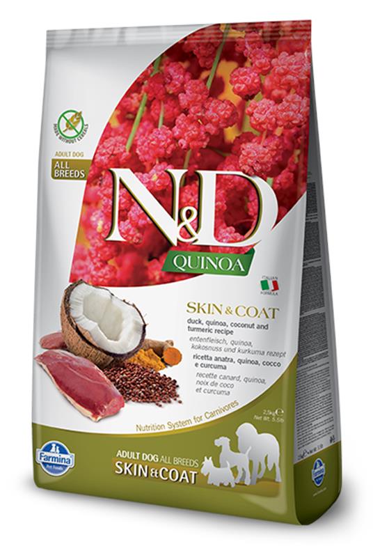 N&D Quinoa Dog Skin&Coat Duck&Coconut 2,5kg