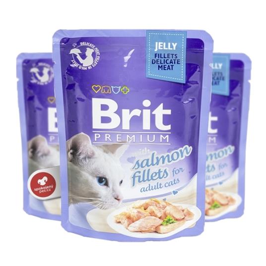 BPC-pouch Salmon Fillets in Jelly for Adult cats 85g (24) - Fileji Lososa v želeju za odrasle mačke