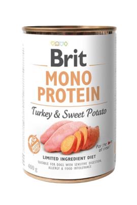 Brit Care Can Mono Protein Turkey & Sweet Potato 400 g (6) (puran in sladki krompir)