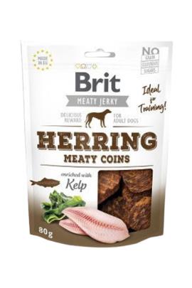 Brit Jerky-Herring Meaty Coins 80g (slanik - mesni medaljon) (12)