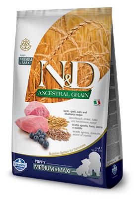 N&D AG Puppy med/maxi Lamb&Blueberry