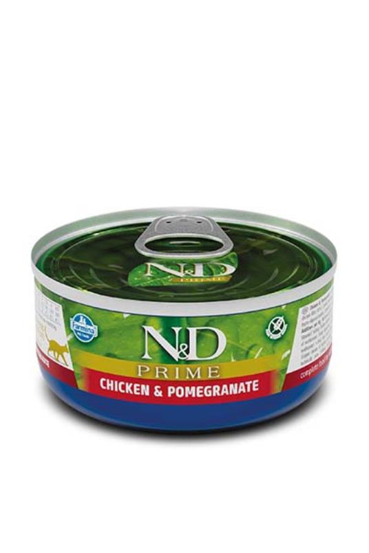 N&D Can Cat Prime Chicken & Pomegranate 70g (30)