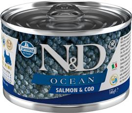 N&D Can Dog Ocean Salmon & Cod Mini 140g (6)