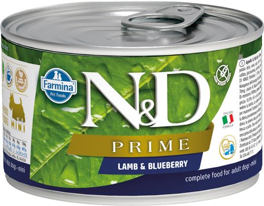 N&D Can Dog Prime Lamb & Blueberry Mini 140g (6)