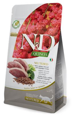 N&D Quinoa Cat Neutered Duck, Broccoli&Asparagus