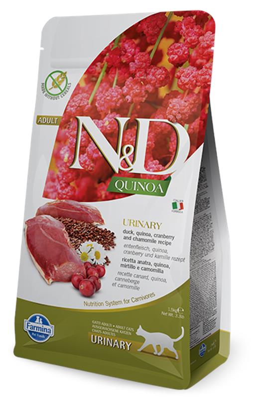 N&D Quinoa Cat Urinary Duck&Cranberry 1,5kg